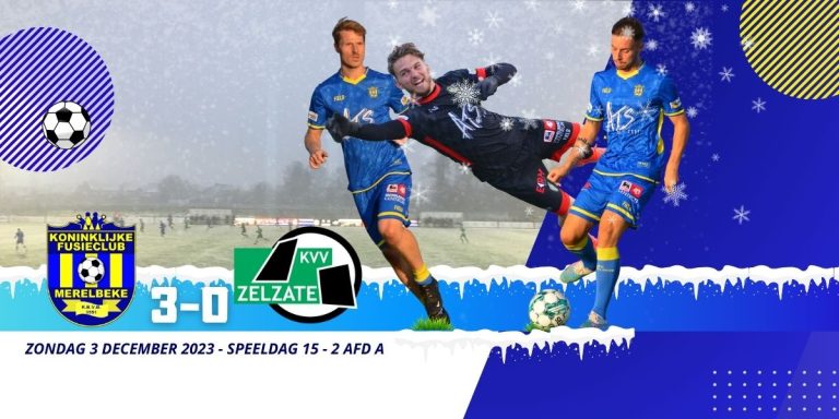 KFC Merelbeke wint sneeuwballengevecht tegen KVV Zelzate (3-0)